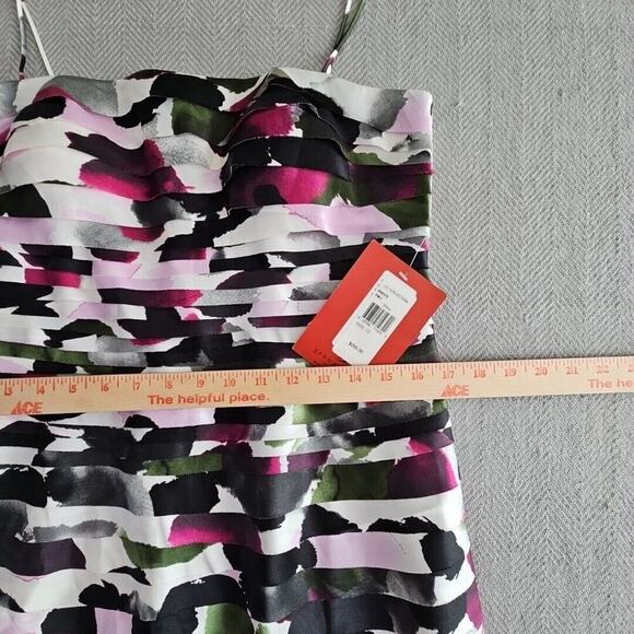 J.S. Collection Boutique Dress Size 12 Tiered Bodycon Purple Cocktail Party - Picture 11 of 16